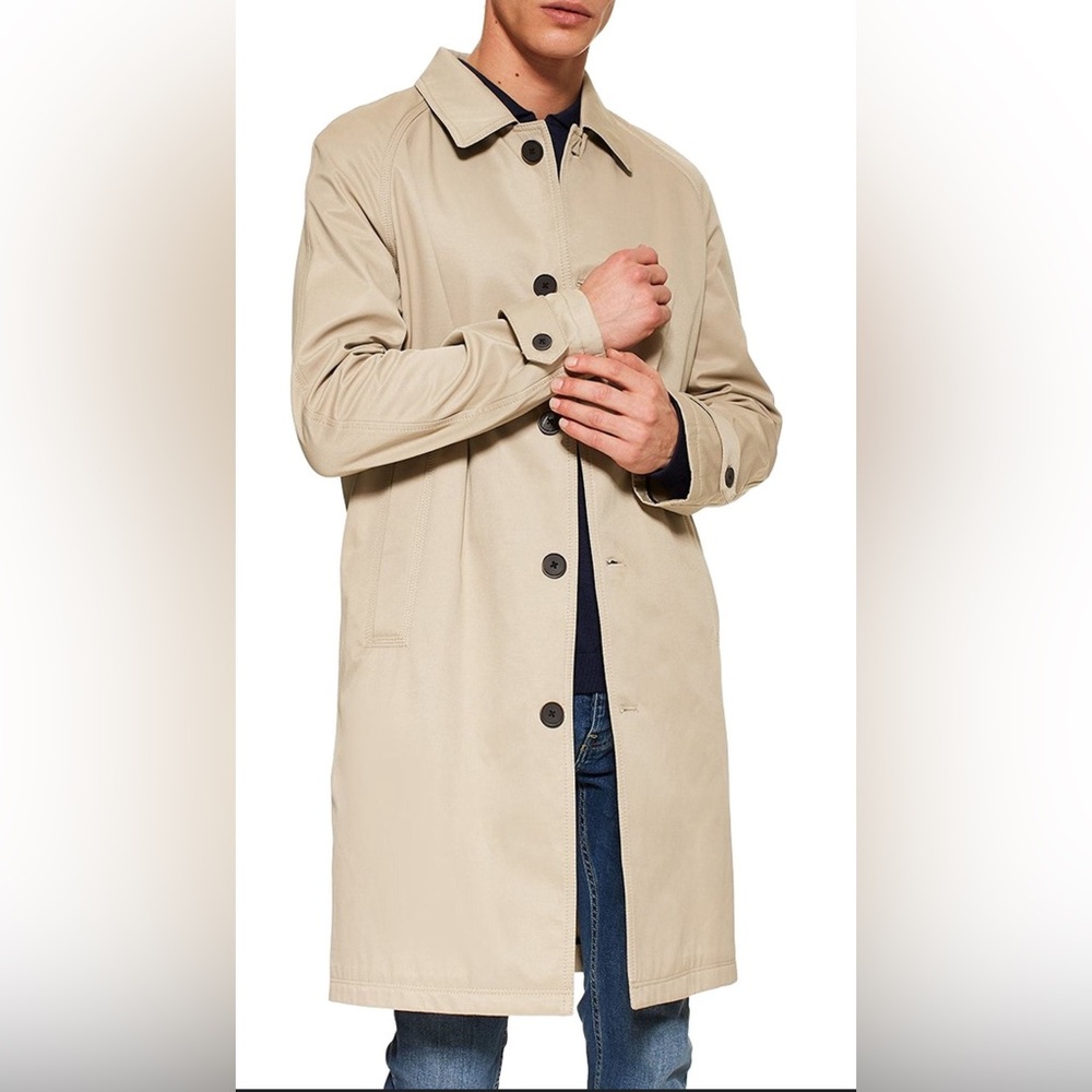 TOPMAN Triple Stitch Mac Trench Coat